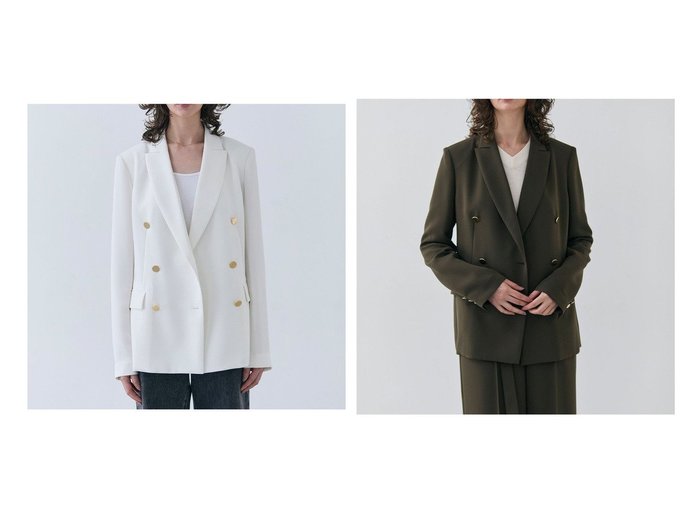 【BEIGE,/ベイジ,】の【洗える】 ゴールドボタンダブルジャケット 【コート、ジャケット 人気ファッション通販 コーディネート通販】おすすめ！人気、トレンド、レディースファッションの通販  おすすめ人気トレンドファッション通販アイテム 人気、トレンドファッション・服の通販 founy(ファニー) 　ファッション　Fashion　レディースファッション　WOMEN　アウター　Coat Outerwear　ジャケット　Jackets　テーラードジャケット　Tailored Jackets　NEW・新作・新着・新入荷　New Arrivals　A/W・秋冬　Aw・Autumn/Winter・Fw・Fall-Winter　S/S・春夏　Ss・Spring/Summer　カーディガン　Cardigan　ジャケット　Jacket　ジョーゼット　Georgette　ストレッチ　Stretch　セットアップ　Set Up　ダブル　Double　デニム　Denim　ロング　Long　ワイド　Wide　エレガント 上品　Elegant　夏　Summer　洗える　Washable　|ID:crp329100000205355