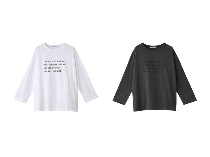 【heliopole/エリオポール】のロングスリーブTシャツ 【トップス、カットソー 人気ファッション通販 コーディネート通販】おすすめ！人気、トレンド、レディースファッションの通販  おすすめ人気トレンドファッション通販アイテム インテリア・キッズ・メンズ・レディースファッション・服の通販 founy(ファニー) https://founy.com/ ファッション Fashion レディースファッション WOMEN トップス・カットソー Tops/Tshirt シャツ/ブラウス Shirts/Blouses ロング / Tシャツ T-Shirts カットソー Cut and Sewn スタイリッシュ Stylish スリーブ Sleeve フロント Front プリント Print ロング Long NEW・新作・新着・新入荷 New Arrivals |ID:crp329100000205568