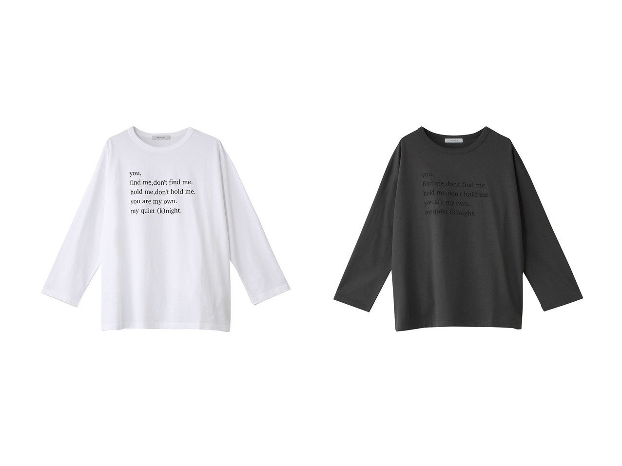 【heliopole/エリオポール】のロングスリーブTシャツ 【トップス、カットソー 人気ファッション通販 コーディネート通販】おすすめ！人気、トレンド、レディースファッションの通販  おすすめ人気トレンドファッション通販アイテム インテリア・キッズ・メンズ・レディースファッション・服の通販 founy(ファニー) 　ファッション　Fashion　レディースファッション　WOMEN　トップス・カットソー　Tops/Tshirt　シャツ/ブラウス　Shirts/Blouses　ロング / Tシャツ　T-Shirts　カットソー　Cut and Sewn　スタイリッシュ　Stylish　スリーブ　Sleeve　フロント　Front　プリント　Print　ロング　Long　NEW・新作・新着・新入荷　New Arrivals　ホワイト系　White　グレー系　Gray　|ID:crp329100000205568