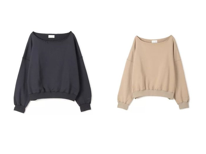 【upper hights/アッパー ハイツ】のCROPPED SWEAT 【トップス、カットソー 人気ファッション通販 コーディネート通販】おすすめ！人気、トレンド、レディースファッションの通販  おすすめ人気トレンドファッション通販アイテム 人気、トレンドファッション・服の通販 founy(ファニー) ファッション Fashion レディースファッション WOMEN トップス・カットソー Tops/Tshirt パーカ Sweats スウェット Sweat オフショル Off Shoulder キャミ Cami タンク Tank 洗える Washable |ID:crp329100000205569