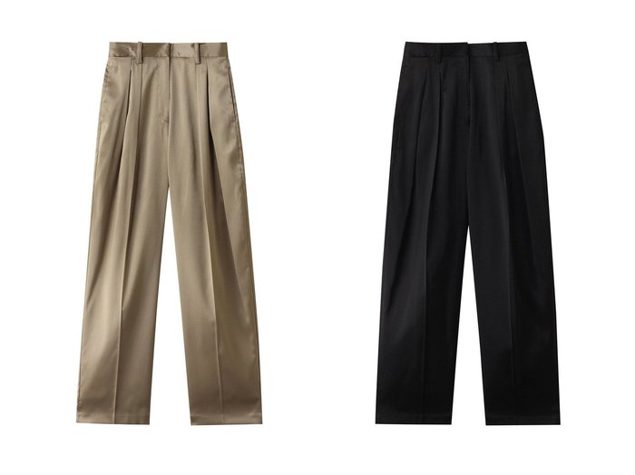 【CLANE/クラネ】のBRIGHT TWILL IN TUCK PANTS パンツ 【パンツ 人気ファッション通販 コーディネート通販】おすすめ！人気、トレンド、レディースファッションの通販  おすすめ人気トレンドファッション通販アイテム 人気、トレンドファッション・服の通販 founy(ファニー) ファッション Fashion レディースファッション WOMEN パンツ Pants スタイリッシュ Stylish ツイル Twill ロング Long 定番 Standard NEW・新作・新着・新入荷 New Arrivals |ID:crp329100000205644