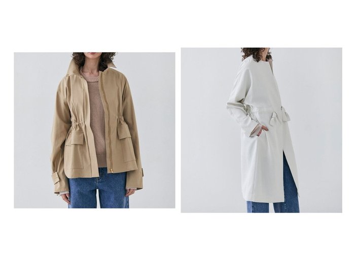 【BEIGE,/ベイジ,】のスタンドカラーブルゾン&【洗える】 ノーカラードルマンロングコート 【コート、ジャケット 人気ファッション通販 コーディネート通販】おすすめ！人気、トレンド、レディースファッションの通販  おすすめ人気トレンドファッション通販アイテム 人気、トレンドファッション・服の通販 founy(ファニー) 　ファッション　Fashion　レディースファッション　WOMEN　アウター　Coat Outerwear　ジャケット　Jackets　ブルゾン　Blouson/Jackets　コート　Coats　NEW・新作・新着・新入荷　New Arrivals　S/S・春夏　Ss・Spring/Summer　エレガント 上品　Elegant　ジャケット　Jacket　スタンド　Stand　ハーフ　Half　ブルゾン　Blouson　ワイド　Wide　ヴィンテージ　Vintage　夏　Summer　春　Spring　カットソー　Cut And Sew　フォルム　Form　フロント　Front　リラックス　Relax　ロング　Long　洗える　Washable　|ID:crp329100000205695