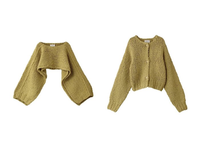 【MIDIUMISOLID/ミディウミソリッド】のcape bolero.R ボレロ&short hand knitted CD.R カーディガン 【トップス、カットソー 人気ファッション通販 コーディネート通販】おすすめ！人気、トレンド、レディースファッションの通販  おすすめ人気トレンドファッション通販アイテム 人気、トレンドファッション・服の通販 founy(ファニー) 　ファッション　Fashion　レディースファッション　WOMEN　トップス・カットソー　Tops/Tshirt　ニット　Knit Tops　プルオーバー　Pullover　カーディガン　Cardigans　ショート　Short　スリーブ　Sleeve　トレンド　Trend　バランス　Balance　ボレロ　Bolero　ロング　Long　NEW・新作・新着・新入荷　New Arrivals　|ID:crp329100000205723