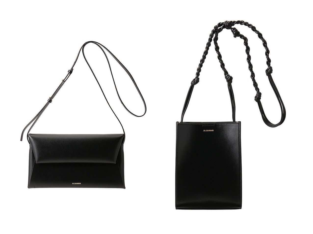 【JIL SANDER/ジル サンダー】のTANGLE スモール バッグ&FOLDED CROSSBODY バッグ/スモール 【バッグ・鞄 人気ファッション通販 コーディネート通販】おすすめ！人気、トレンド、レディースファッションの通販  おすすめ人気トレンドファッション通販アイテム インテリア・キッズ・メンズ・レディースファッション・服の通販 founy(ファニー) 　ファッション　Fashion　レディースファッション　WOMEN　バッグ　Bag　2025年　2025　A/W・秋冬　Aw・Autumn/Winter・Fw・Fall-Winter　S/S・春夏　Ss・Spring/Summer　夏　Summer　春　Spring　なめらか　Smooth　ショルダー　Shoulder　パーティ　Party　エレガント 上品　Elegant　財布　Wallet　ブラック系　Black　|ID:crp329100000205847