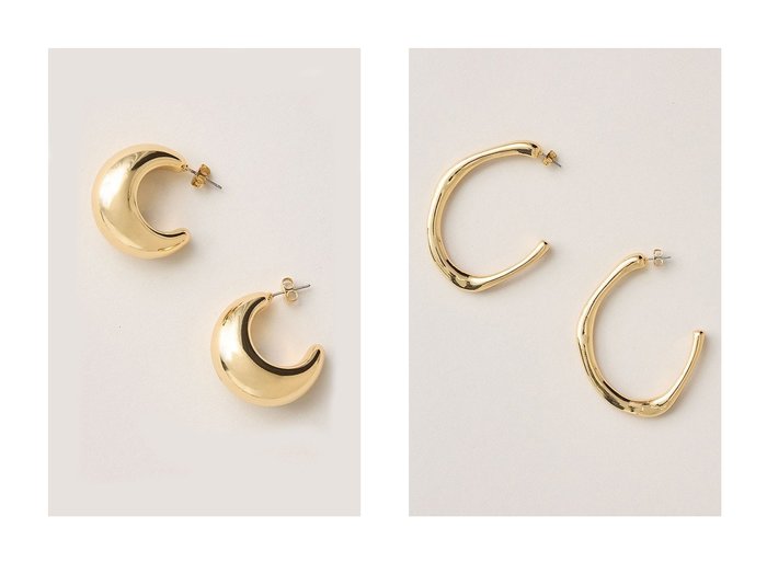 【Curensology/カレンソロジー】の〈CSG〉ムーンピアス&〈CSG〉オーバルピアス 【アクセサリー、ジュエリー 人気ファッション通販 コーディネート通販】おすすめ！人気、トレンド、レディースファッションの通販  おすすめ人気トレンドファッション通販アイテム インテリア・キッズ・メンズ・レディースファッション・服の通販 founy(ファニー) https://founy.com/ ファッション Fashion レディースファッション WOMEN ジュエリー Jewelry リング Rings イヤリング Earrings 2025年 2025 A/W・秋冬 Aw・Autumn/Winter・Fw・Fall-Winter S/S・春夏 Ss・Spring/Summer イヤリング Earrings フォルム Form 夏 Summer 春 Spring |ID:crp329100000205859