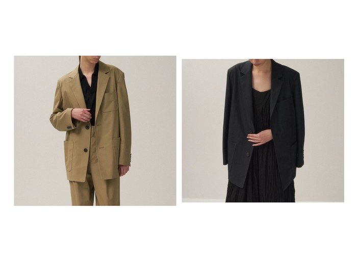 【ATON/エイトン】のORGANIC COTTON TWILL テーラードジャケット 【コート、ジャケット 人気ファッション通販 コーディネート通販】おすすめ！人気、トレンド、レディースファッションの通販  おすすめ人気トレンドファッション通販アイテム 人気、トレンドファッション・服の通販 founy(ファニー) ファッション Fashion レディースファッション WOMEN アウター Coat Outerwear ジャケット Jackets テーラードジャケット Tailored Jackets インド India オーガニック Organic 春 Spring ジャケット Jacket ツイル Twill ドレープ Drape パッチ Patch ボックス Box ポケット Pocket リラックス Relax S/S・春夏 Ss・Spring/Summer NEW・新作・新着・新入荷 New Arrivals 夏 Summer |ID:crp329100000206024