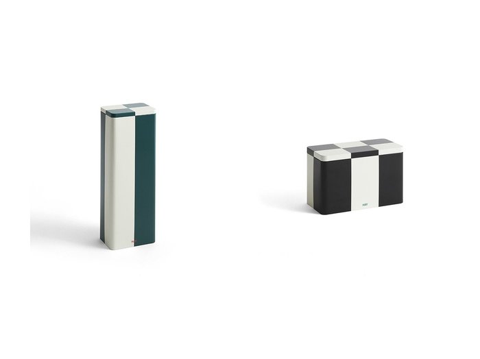 【HAY/ヘイ】のTin Container Slim&Tin Container M 【FURNITURE】おすすめ！人気、インテリア雑貨、家具の通販  おすすめ人気トレンドファッション通販アイテム 人気、トレンドファッション・服の通販 founy(ファニー) 　カラフル　Colorful　チェック　Check　テーブル　Table　NEW・新作・新着・新入荷　New Arrivals　|ID:crp329100000206090