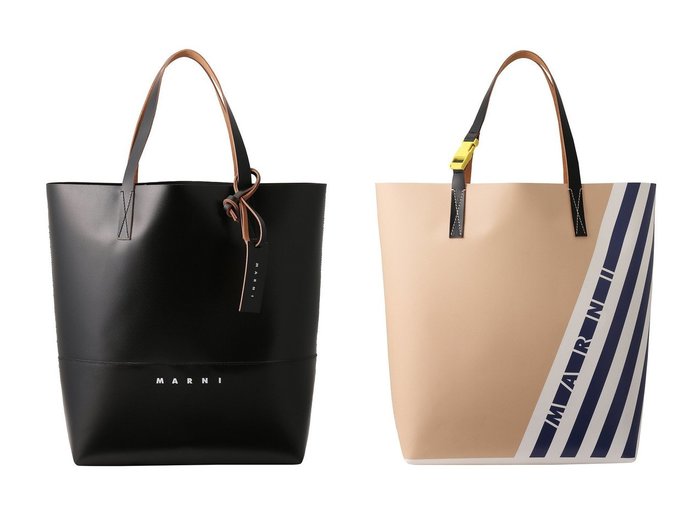 【MARNI / MEN/マルニ】の【MEN】TRIBECA スラントストライプショッピングバッグ&【MEN】マルニタグ付きショッピングバッグ 【MEN】おすすめ！人気トレンド・男性、メンズファッションの通販  おすすめ人気トレンドファッション通販アイテム 人気、トレンドファッション・服の通販 founy(ファニー) 　ファッション　Fashion　メンズファッション　MEN　バッグ　Bag/Men　トートバッグ　Tote Bags　2025年　2025　A/W・秋冬　Aw・Autumn/Winter・Fw・Fall-Winter　S/S・春夏　Ss・Spring/Summer　ユニセックス　Unisex　コーティング　Coating　シンプル　Simple　夏　Summer　旅行　Travel　春　Spring　|ID:crp329100000206632