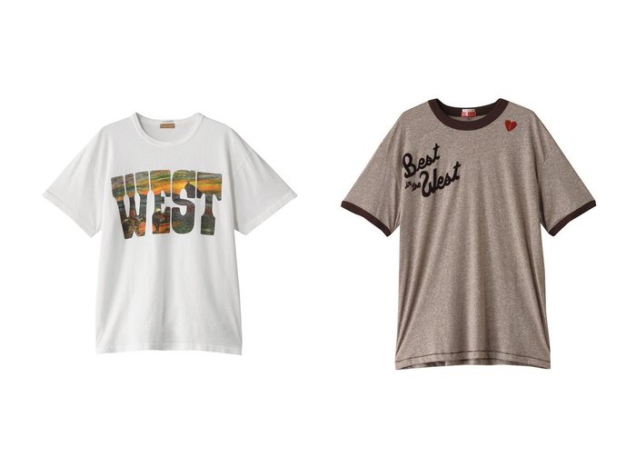 【MOTHER/マザー】のWEST プリントTシャツ(WST)&BEST WEST プリントTシャツ(EST) 【トップス、カットソー 人気ファッション通販 コーディネート通販】おすすめ！人気、トレンド、レディースファッションの通販  おすすめ人気トレンドファッション通販アイテム インテリア・キッズ・メンズ・レディースファッション・服の通販 founy(ファニー) https://founy.com/ ファッション Fashion レディースファッション WOMEN トップス・カットソー Tops/Tshirt シャツ/ブラウス Shirts/Blouses ロング / Tシャツ T-Shirts カットソー Cut and Sewn 2025年 2025 A/W・秋冬 Aw・Autumn/Winter・Fw・Fall-Winter S/S・春夏 Ss・Spring/Summer ショート Short スリーブ Sleeve プリント Print 夏 Summer 春 Spring |ID:crp329100000206796