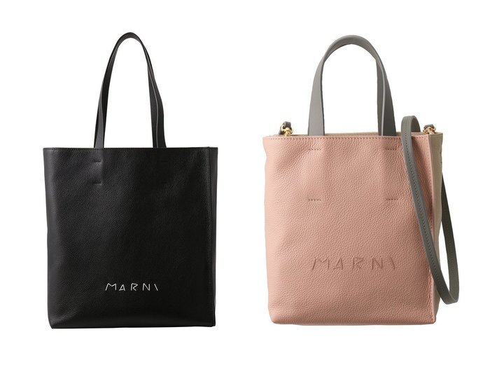 【MARNI/マルニ】のMUSEO SOFT LARGE メンディングロゴ2wayトートバッグ&MUSEO SOFT MINI メンディングロゴ2wayトートバッグ 【バッグ・鞄 人気ファッション通販 コーディネート通販】おすすめ！人気、トレンド、レディースファッションの通販  おすすめ人気トレンドファッション通販アイテム 人気、トレンドファッション・服の通販 founy(ファニー) 　ファッション　Fashion　レディースファッション　WOMEN　バッグ　Bag　2025年　2025　A/W・秋冬　Aw・Autumn/Winter・Fw・Fall-Winter　S/S・春夏　Ss・Spring/Summer　夏　Summer　春　Spring　ビジネス 仕事 通勤　Business　雑誌　Magazine　フェミニン　Feminine　|ID:crp329100000206799