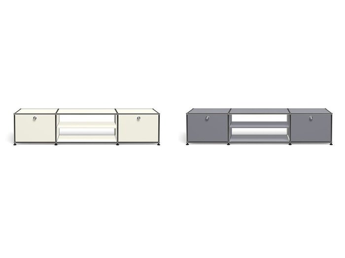 【USM/ユーエスエム】のUSMハラー テレビボード H: 390mm ドロップダウンドア × 2、ディバイダーシェルフ × 1 【ECで人気ランキング上位のインテリア雑貨 家具通販 / Popular furniture】おすすめ！人気、インテリア雑貨、家具の通販 おすすめ人気トレンドファッション通販アイテム 人気、トレンドファッション・服の通販 founy(ファニー) コレクション Collection シンプル Simple ニューヨーク New York バランス Balance ボックス Box ワイド Wide ホーム・キャンプ・アウトドア・お取り寄せ Home,Garden,Outdoor,Camping Gear 家具・インテリア Furniture テレビボード・テレビ台 TV Stand テレビボード Tv Board |ID:crp329100000207006