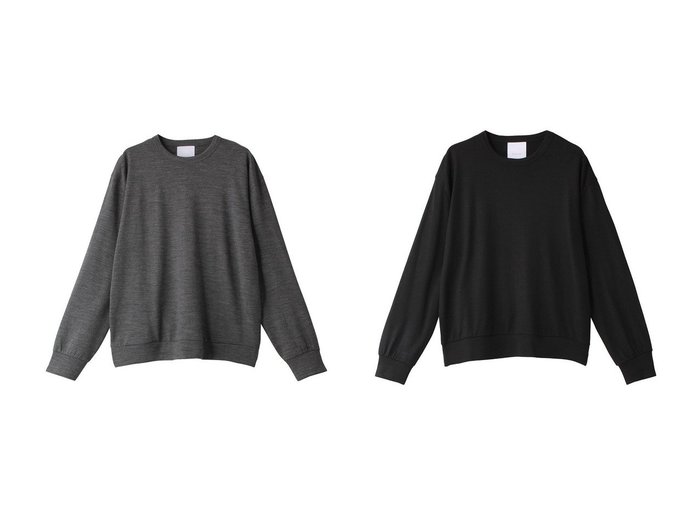 【SLOANE/スローン】の【UNISEX】ウール天竺 長袖ニットTシャツ 【ECで売れてるランキング上位の人気ファッション通販 コーディネート通販】おすすめ！トレンド、レディースファッションの通販  おすすめ人気トレンドファッション通販アイテム インテリア・キッズ・メンズ・レディースファッション・服の通販 founy(ファニー) https://founy.com/ ファッション Fashion レディースファッション WOMEN トップス・カットソー Tops/Tshirt ニット Knit Tops シャツ/ブラウス Shirts/Blouses ロング / Tシャツ T-Shirts カットソー Cut and Sewn ユニセックス Unisex スリーブ Sleeve バランス Balance ボトム Bottom リラックス Relax ロング Long 長袖 Long Sleeve |ID:crp329100000207059