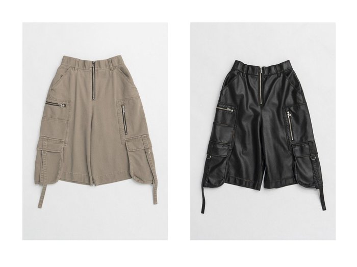 【PRANK PROJECT/プランク プロジェクト】のカーゴショーツ Cargo Shorts&レザーカーゴショーツ Leather Cargo Shorts 【 人気ファッション通販 コーディネート通販】おすすめ！人気、トレンド、レディースファッションの通販 おすすめ人気トレンドファッション通販アイテム 人気、トレンドファッション・服の通販 founy(ファニー) ファッション Fashion レディースファッション WOMEN パンツ Pants ハーフ / ショートパンツ Short Pants 2025年 2025 2025春夏・S/S Ss,Spring/Summer,2025 A/W・秋冬 Aw・Autumn/Winter・Fw・Fall-Winter S/S・春夏 Ss・Spring/Summer ショート Short ジップ Zip ソックス Socks デニム Denim メタル Metal リラックス Relax ロング Long 夏 Summer 春 Spring |ID:crp329100000207090