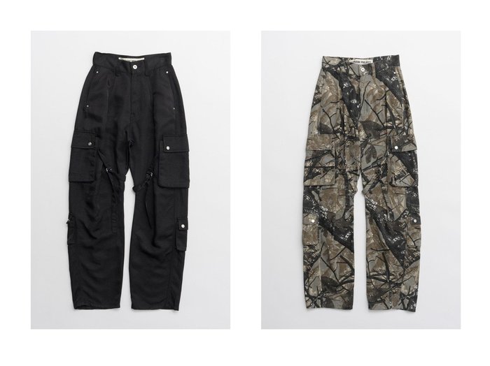 【PRANK PROJECT/プランク プロジェクト】のバレルレッグカーゴパンツ Barrel Leg Cargo Pants&カモバレルレッグカーゴパンツ Camo Barrel Leg Cargo Pants 【 人気ファッション通販 コーディネート通販】おすすめ！人気、トレンド、レディースファッションの通販 おすすめ人気トレンドファッション通販アイテム 人気、トレンドファッション・服の通販 founy(ファニー) ファッション Fashion レディースファッション WOMEN パンツ Pants 2025年 2025 2025春夏・S/S Ss,Spring/Summer,2025 A/W・秋冬 Aw・Autumn/Winter・Fw・Fall-Winter S/S・春夏 Ss・Spring/Summer カモフラージュ Camouflage カーゴパンツ Cargo Pants テーパード Tapered トレンド Trend フォルム Form フロント Front ポケット Pocket ラップ Wrap 夏 Summer 春 Spring |ID:crp329100000207092