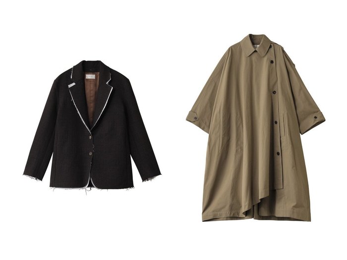 【THE ROW/ザ ロウ】のLYSANDRE JACKET&ARALIA COAT 【コート、ジャケット 人気ファッション通販 コーディネート通販】おすすめ！人気、トレンド、レディースファッションの通販 おすすめ人気トレンドファッション通販アイテム 人気、トレンドファッション・服の通販 founy(ファニー) ファッション Fashion レディースファッション WOMEN アウター Coat Outerwear コート Coats ジャケット Jackets 2025年 2025 2025春夏・S/S Ss,Spring/Summer,2025 A/W・秋冬 Aw・Autumn/Winter・Fw・Fall-Winter S/S・春夏 Ss・Spring/Summer アシンメトリー Asymmetry フェミニン Feminine ロング Long 夏 Summer 春 Spring |ID:crp329100000207138