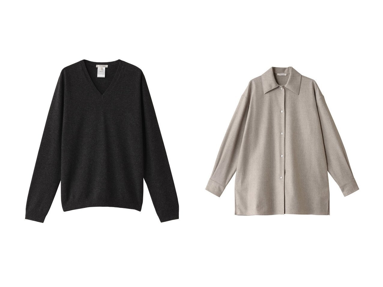 【THE ROW/ザ ロウ】のISAORA TOP&KOMAKO SHIRT 【トップス、カットソー 人気ファッション通販 コーディネート通販】おすすめ！人気、トレンド、レディースファッションの通販 おすすめ人気トレンドファッション通販アイテム インテリア・キッズ・メンズ・レディースファッション・服の通販 founy(ファニー) 　ファッション　Fashion　レディースファッション　WOMEN　トップス・カットソー　Tops/Tshirt　ニット　Knit Tops　プルオーバー　Pullover　シャツ/ブラウス　Shirts/Blouses　2025年　2025　2025春夏・S/S　Ss,Spring/Summer,2025　A/W・秋冬　Aw・Autumn/Winter・Fw・Fall-Winter　S/S・春夏　Ss・Spring/Summer　おすすめ　Recommend　カシミヤ　Cashmere　スタンダード　Standard　夏　Summer　定番　Standard　春　Spring　ブラック系　Black　|ID:crp329100000207146