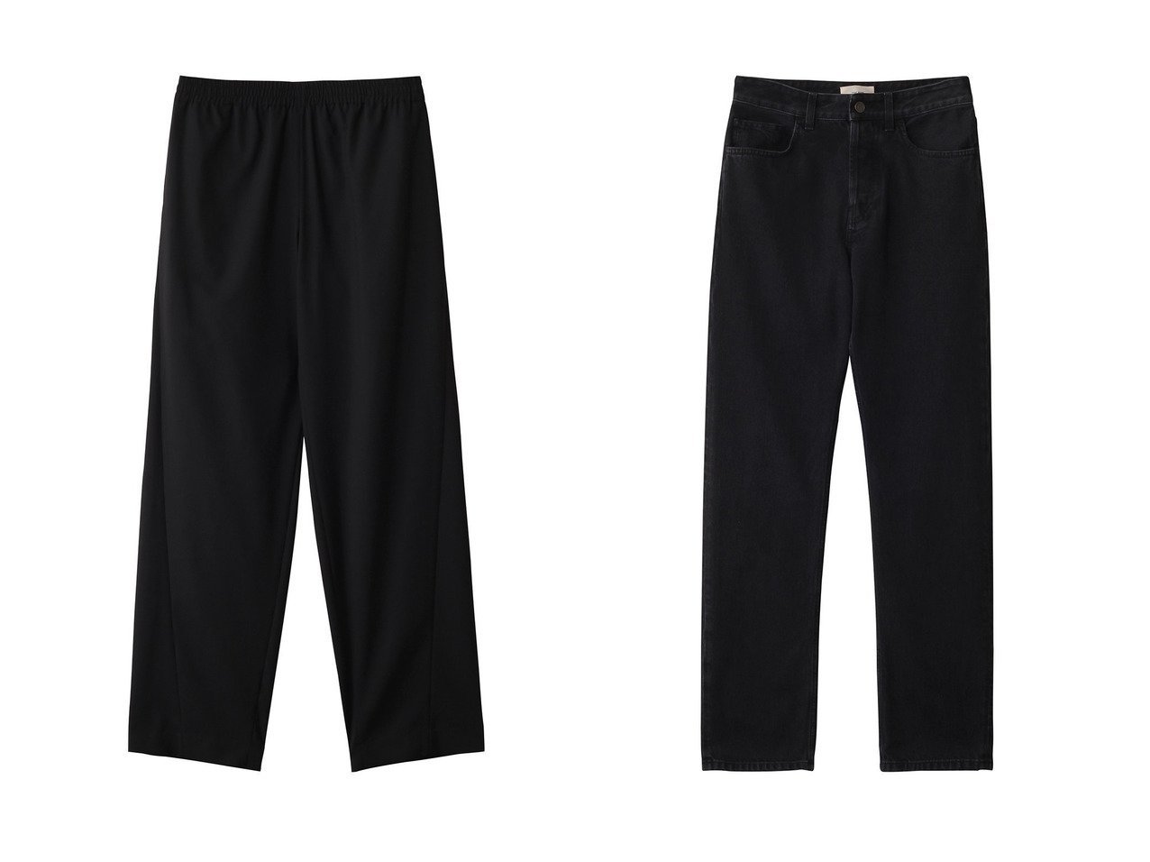 【THE ROW / MEN/ザ ロウ】の【MEN】KONAN PANT&【MEN】CARLISLE JEAN 【MEN】おすすめ！人気トレンド・男性、メンズファッションの通販 おすすめ人気トレンドファッション通販アイテム インテリア・キッズ・メンズ・レディースファッション・服の通販 founy(ファニー) 　ファッション　Fashion　メンズファッション　MEN　ボトムス　Bottoms/Men　デニムパンツ　Denim Pants　2025年　2025　2025春夏・S/S　Ss,Spring/Summer,2025　A/W・秋冬　Aw・Autumn/Winter・Fw・Fall-Winter　S/S・春夏　Ss・Spring/Summer　カットソー　Cut And Sew　シンプル　Simple　ジャケット　Jacket　ジーンズ　Jeans　ストレート　Straight　デニム　Denim　エレガント 上品　Elegant　夏　Summer　定番　Standard　春　Spring　ブラック系　Black　|ID:crp329100000207177