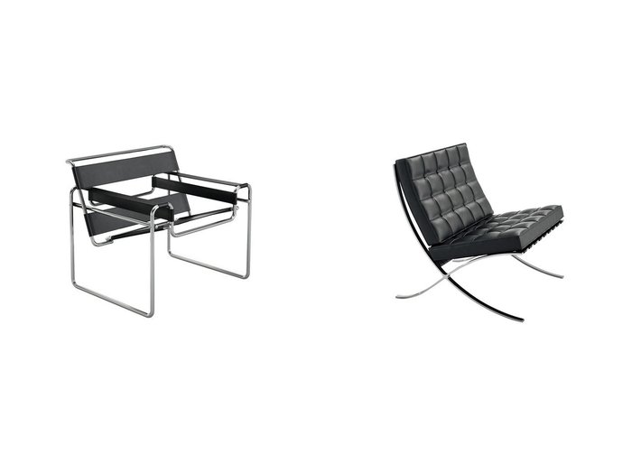 【Knoll/ノル】のブロイヤーコレクション ワシリー チェア&Mies van der Rohe Collection Barcelona Chair - ミース ファン デル ローエ コレクション バルセロナチェア リラックス 【ECで人気ランキング上位のインテリア雑貨 家具通販】おすすめ！人気、インテリア雑貨、家具の通販  おすすめ人気トレンドファッション通販アイテム 人気、トレンドファッション・服の通販 founy(ファニー) コレクション Collection モダン Modern リラックス Relax シンプル Simple フォルム Form フレーム Flame ホーム・キャンプ・アウトドア・お取り寄せ Home,Garden,Outdoor,Camping Gear 家具・インテリア Furniture チェア・椅子 Chair ラウンジチェア Lounge Chair |ID:crp329100000207244