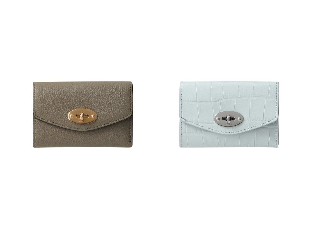 【Mulberry/マルベリー】のDARLEY FOLDED MULTI-CARD WALLET(SMALL CLASSIC GRAIN)&DARLEY FOLDED MULTI-CARD WALLET(SHINY SMALL CROC) 【バッグ・鞄 人気ファッション通販 コーディネート通販】おすすめ！人気、トレンド、レディースファッションの通販  おすすめ人気トレンドファッション通販アイテム インテリア・キッズ・メンズ・レディースファッション・服の通販 founy(ファニー) 　ファッション　Fashion　レディースファッション　WOMEN　財布　Wallets　2025年　2025　2025春夏・S/S　Ss,Spring/Summer,2025　コンパクト　Compact　スタイリッシュ　Stylish　ポケット　Pocket　エレガント 上品　Elegant　夏　Summer　春　Spring　S/S・春夏　Ss・Spring/Summer　A/W・秋冬　Aw・Autumn/Winter・Fw・Fall-Winter　財布　Wallet　グリーン系　Green　ブルー系　Blue　|ID:crp329100000207256