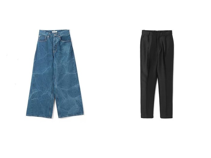 【DOMELLE/ドメル】のSE FORMAL PANTS&【beautiful people/ビューティフル ピープル】のselvedge denim loose wide pants 【パンツ 人気ファッション通販 コーディネート通販】おすすめ！人気、トレンド、レディースファッションの通販  おすすめ人気トレンドファッション通販アイテム インテリア・キッズ・メンズ・レディースファッション・服の通販 founy(ファニー) https://founy.com/ ファッション Fashion レディースファッション WOMEN パンツ Pants 2025年 2025 2025春夏・S/S Ss,Spring/Summer,2025 デニム Denim フォルム Form ワイド Wide ワーク Work 定番 Standard 洗える Washable アンクル Uncle シルク Silk スタンダード Standard セットアップ Set Up センター Center フォーマル Formal メンズ Mens A/W・秋冬 Aw・Autumn/Winter・Fw・Fall-Winter |ID:crp329100000207314