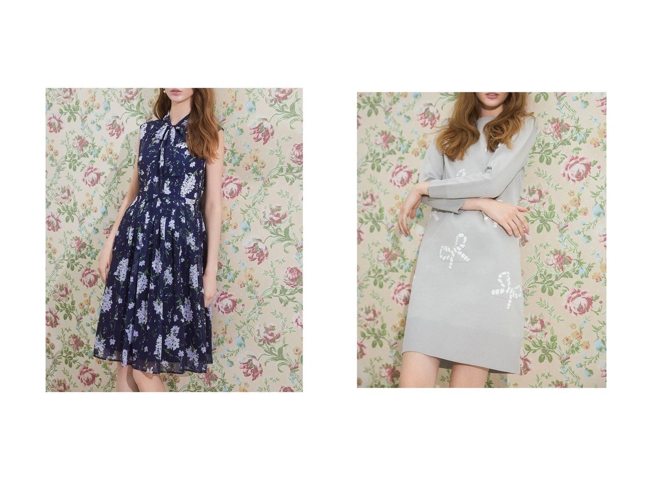 【TOCCA/トッカ】の【洗える!】RIBBON PARTY ニットドレス&【洗える!】MIMOSA IMPRESSION ドレス 【ワンピース、ドレス 人気ファッション通販 コーディネート通販】おすすめ！人気、トレンド、レディースファッションの通販  おすすめ人気トレンドファッション通販アイテム インテリア・キッズ・メンズ・レディースファッション・服の通販 founy(ファニー) 　ファッション　Fashion　レディースファッション　WOMEN　ワンピース　Dress　ドレス　Party Dresses　ニットワンピース　Knit Dresses　NEW・新作・新着・新入荷　New Arrivals　ドレス　Dress　夏　Summer　S/S・春夏　Ss・Spring/Summer　洗える　Washable　A/W・秋冬　Aw・Autumn/Winter・Fw・Fall-Winter　ブルー系　Blue　イエロー系　Yellow　ホワイト系　White　グレー系　Gray　ブラック系　Black　ベージュ系　Beige　|ID:crp329100000207342