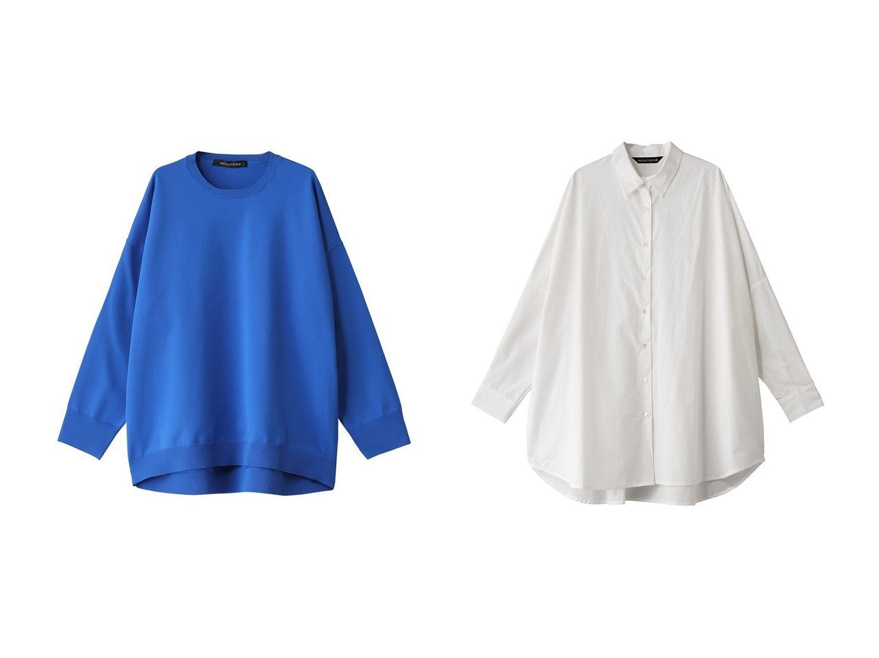 【mizuiro ind/ミズイロ インド】のO プルオーバー&perforated wide shirt シャツ 【トップス、カットソー 人気ファッション通販 コーディネート通販】おすすめ！人気、トレンド、レディースファッションの通販  おすすめ人気トレンドファッション通販アイテム インテリア・キッズ・メンズ・レディースファッション・服の通販 founy(ファニー) 　ファッション　Fashion　レディースファッション　WOMEN　トップス・カットソー　Tops/Tshirt　ニット　Knit Tops　プルオーバー　Pullover　シャツ/ブラウス　Shirts/Blouses　2025年　2025　2025春夏・S/S　Ss,Spring/Summer,2025　シンプル　Simple　エレガント 上品　Elegant　夏　Summer　春　Spring　S/S・春夏　Ss・Spring/Summer　ブルー系　Blue　レッド系　Red　グレー系　Gray　ホワイト系　White　ブラック系　Black　|ID:crp329100000207426