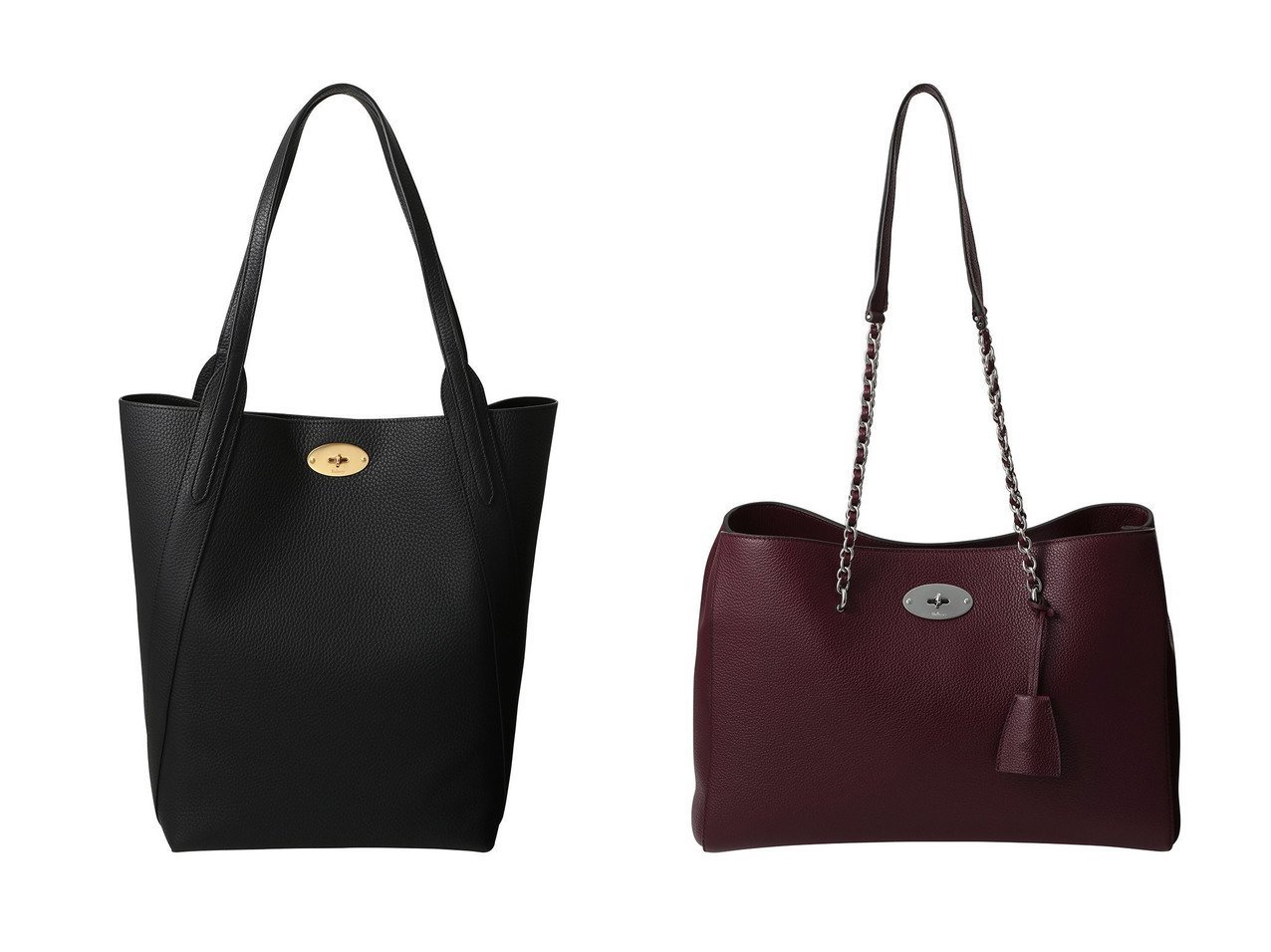 【Mulberry/マルベリー】のNORTH SOUTH BAYSWATER TOTE&LILY CHAIN TOTE 【バッグ・鞄 人気ファッション通販 コーディネート通販】おすすめ！人気、トレンド、レディースファッションの通販  おすすめ人気トレンドファッション通販アイテム インテリア・キッズ・メンズ・レディースファッション・服の通販 founy(ファニー) 　ファッション　Fashion　レディースファッション　WOMEN　バッグ　Bag　2025年　2025　2025春夏・S/S　Ss,Spring/Summer,2025　なめらか　Smooth　エレガント 上品　Elegant　スタイリッシュ　Stylish　フォルム　Form　夏　Summer　春　Spring　S/S・春夏　Ss・Spring/Summer　ビジネス 仕事 通勤　Business　ブラック系　Black　|ID:crp329100000207441