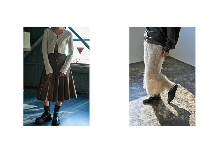 【marjour/マージュール】のPOCKET PLEATS SKIRT&SHAGGY SKIRT 【スカート 人気ファッション通販 コーディネート通販】おすすめ！人気、トレンド、レディースファッションの通販  おすすめ人気トレンドファッション通販アイテム 人気、トレンドファッション・服の通販 founy(ファニー) ファッション Fashion レディースファッション WOMEN スカート Skirt おすすめ Recommend ストレッチ Stretch スーツ Suit プリーツ Pleats ポケット Pocket スウェット Sweat スリット Slit タイツ Tights トレンド Trend プリント Print レギンス Leggings |ID:crp329100000207514