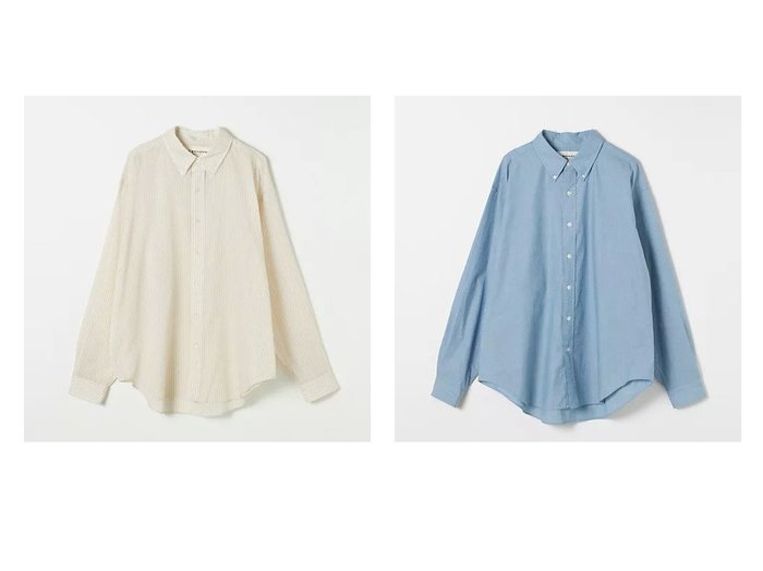 【Shinzone/シンゾーン】の【HPS別注】DADDY SHIRTS 【トップス、カットソー 人気ファッション通販 コーディネート通販】おすすめ！人気、トレンド、レディースファッションの通販  おすすめ人気トレンドファッション通販アイテム 人気、トレンドファッション・服の通販 founy(ファニー) ファッション Fashion レディースファッション WOMEN トップス・カットソー Tops/Tshirt シャツ/ブラウス Shirts/Blouses イエロー Yellow シアー Sheer ストライプ Stripe バランス Balance フェミニン Feminine メンズ Mens 別注 Special Order 定番 Standard 洗える Washable |ID:crp329100000207541