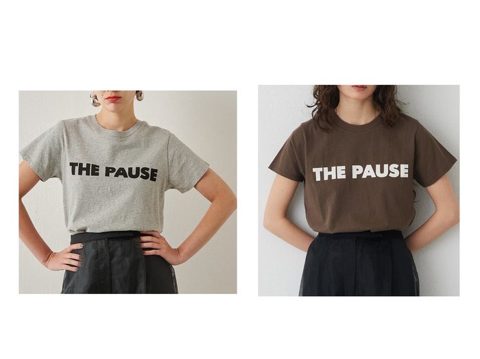 【Whim Gazette/ウィムガゼット】の【THE PAUSE】THE PAUSE Tシャツ 【ECで売れてるランキング上位の人気ファッション通販 コーディネート通販】おすすめ！トレンド、レディースファッションの通販  おすすめ人気トレンドファッション通販アイテム インテリア・キッズ・メンズ・レディースファッション・服の通販 founy(ファニー) https://founy.com/ ファッション Fashion レディースファッション WOMEN トップス・カットソー Tops/Tshirt シャツ/ブラウス Shirts/Blouses ロング / Tシャツ T-Shirts カットソー Cut and Sewn ヴィンテージ Vintage グラデーション Gradation コンパクト Compact ショート Short シンプル Simple スタイリッシュ Stylish スリーブ Sleeve プリント Print ベーシック Basic ボーダー Border メランジ Melange モノトーン Monotone ワーク Work |ID:crp329100000207689