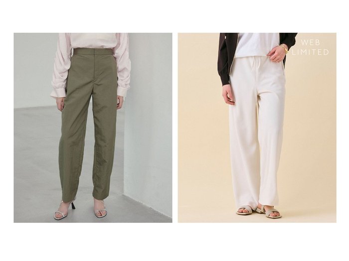 【BEIGE,/ベイジ,】の【洗える】 カービーシルエットタックパンツ&【WEB限定・洗える】 ドロストワイドパンツ 【パンツ 人気ファッション通販 コーディネート通販】おすすめ！人気、トレンド、レディースファッションの通販  おすすめ人気トレンドファッション通販アイテム 人気、トレンドファッション・服の通販 founy(ファニー) ファッション Fashion レディースファッション WOMEN パンツ Pants エレガント 上品 Elegant 春 Spring 洗える Washable シンプル Simple ジャケット Jacket トレンド Trend ロング Long S/S・春夏 Ss・Spring/Summer NEW・新作・新着・新入荷 New Arrivals 夏 Summer ビジネス 仕事 通勤 Business ワイド Wide |ID:crp329100000207752