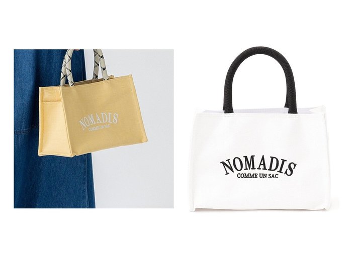 【NIJYUSANKU/23区】のNOMADIS SAC スクエア メッシュ プチ トートバッグ 【バッグ・鞄 人気ファッション通販 コーディネート通販】おすすめ！人気、トレンド、レディースファッションの通販  おすすめ人気トレンドファッション通販アイテム 人気、トレンドファッション・服の通販 founy(ファニー) ファッション Fashion レディースファッション WOMEN バッグ Bag アウトドア Outdoor 春 Spring キャンバス Canvas シンプル Simple スクエア Square フォルム Form メッシュ Mesh ラフィア Raffia S/S・春夏 Ss・Spring/Summer NEW・新作・新着・新入荷 New Arrivals 夏 Summer 旅行 Travel 2025年 2025 2025春夏・S/S Ss,Spring/Summer,2025 |ID:crp329100000207821