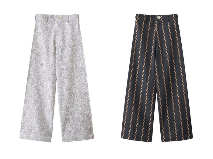 【SZ Blockprints/エスゼット ブロックプリント】のDISCO PANTS ESSA ワイドパンツ&DISCO PANTS MAGGI ワイドパンツ 【パンツ 人気ファッション通販 コーディネート通販】おすすめ！人気、トレンド、レディースファッションの通販  おすすめ人気トレンドファッション通販アイテム インテリア・キッズ・メンズ・レディースファッション・服の通販 founy(ファニー) https://founy.com/ ファッション Fashion レディースファッション WOMEN パンツ Pants 2025年 2025 2025春夏・S/S Ss,Spring/Summer,2025 クロップド Cropped シアー Sheer フィット Fit フラワー Flower ペイズリー Paisley ロング Long ワイド Wide 夏 Summer 春 Spring S/S・春夏 Ss・Spring/Summer |ID:crp329100000208157