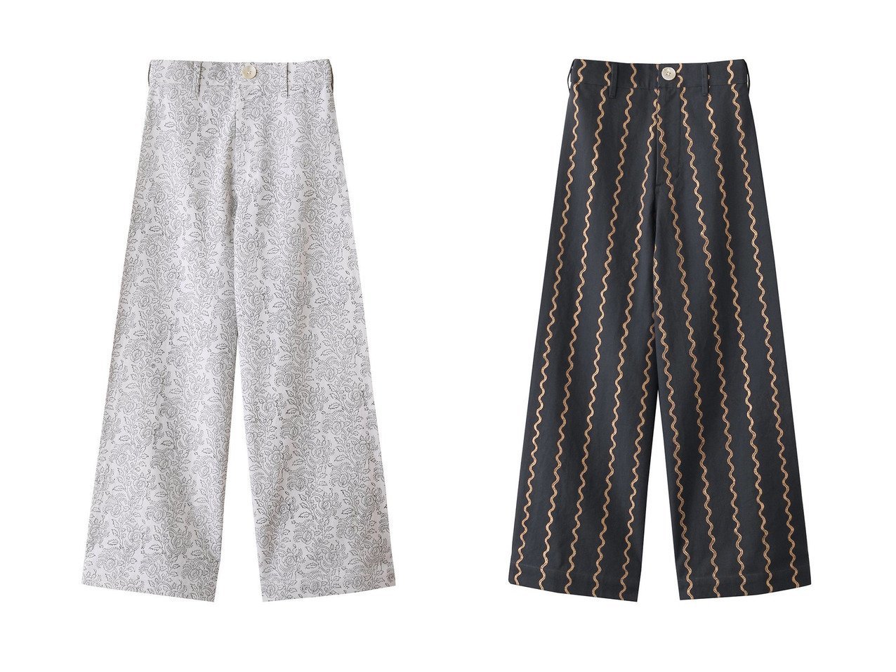 【SZ Blockprints/エスゼット ブロックプリント】のDISCO PANTS ESSA ワイドパンツ&DISCO PANTS MAGGI ワイドパンツ 【パンツ 人気ファッション通販 コーディネート通販】おすすめ！人気、トレンド、レディースファッションの通販  おすすめ人気トレンドファッション通販アイテム インテリア・キッズ・メンズ・レディースファッション・服の通販 founy(ファニー) 　ファッション　Fashion　レディースファッション　WOMEN　パンツ　Pants　2025年　2025　2025春夏・S/S　Ss,Spring/Summer,2025　クロップド　Cropped　シアー　Sheer　フィット　Fit　フラワー　Flower　ペイズリー　Paisley　ロング　Long　ワイド　Wide　夏　Summer　春　Spring　S/S・春夏　Ss・Spring/Summer　グリーン系　Green　|ID:crp329100000208157