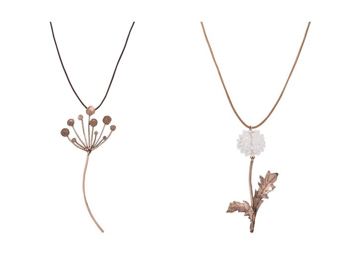 【PLAIN PEOPLE/プレインピープル】の【RENARD BIJOUX】ネックレスUMBELLIFER&【RENARD BIJOUX】ネックレスDANDELION 【アクセサリー、ジュエリー 人気ファッション通販 コーディネート通販】おすすめ！人気、トレンド、レディースファッションの通販  おすすめ人気トレンドファッション通販アイテム 人気、トレンドファッション・服の通販 founy(ファニー) ファッション Fashion レディースファッション WOMEN ジュエリー Jewelry ネックレス Necklaces 2025年 2025 2025春夏・S/S Ss,Spring/Summer,2025 エレガント 上品 Elegant ネックレス Necklace モダン Modern モチーフ Motif 夏 Summer 春 Spring S/S・春夏 Ss・Spring/Summer |ID:crp329100000208201