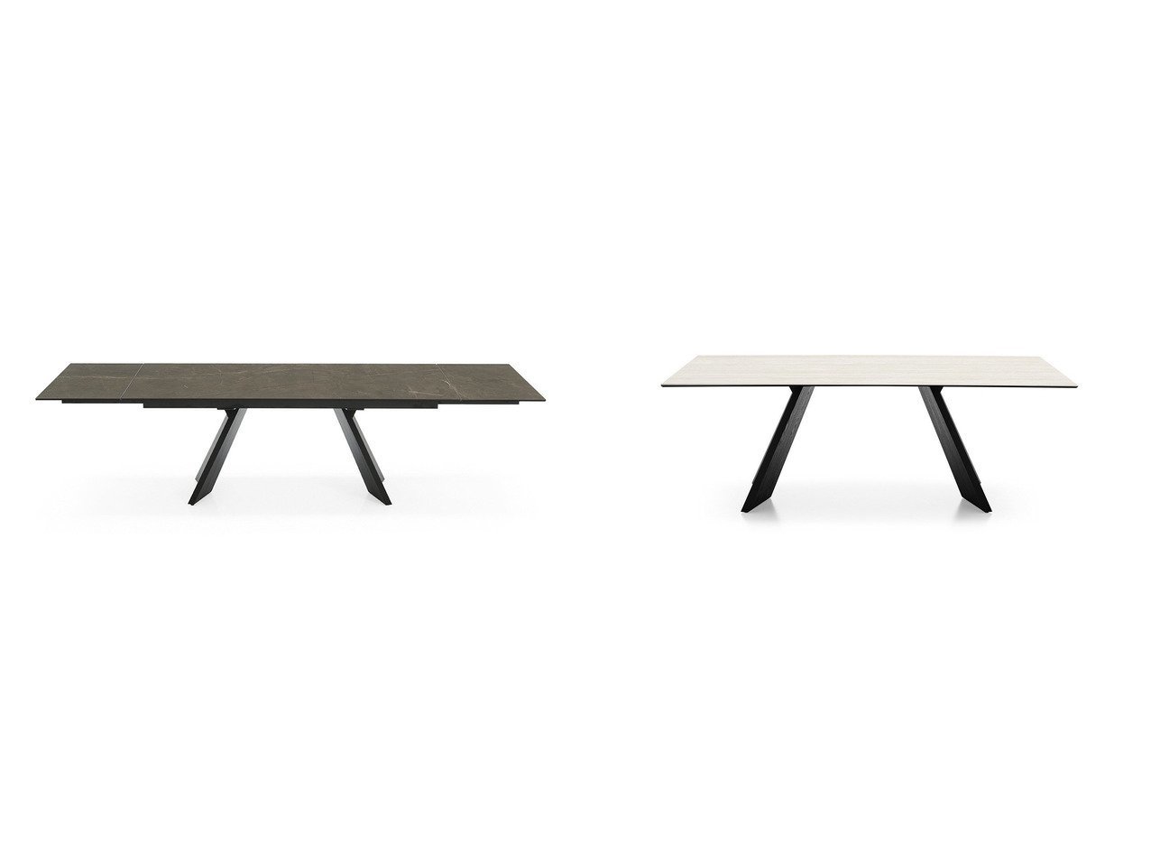 【Calligaris/カリガリス】のイカロ4114-R 160&イカロ4115-FR 180 J 【ECで人気ランキング上位のインテリア雑貨 家具通販 / Popular furniture】おすすめ！人気、インテリア雑貨、家具の通販  おすすめ人気トレンドファッション通販アイテム インテリア・キッズ・メンズ・レディースファッション・服の通販 founy(ファニー) 　おすすめ　Recommend　エレガント 上品　Elegant　テーブル　Table　マーブル　Marble　モダン　Modern　ホーム・キャンプ・アウトドア・お取り寄せ　Home,Garden,Outdoor,Camping Gear　家具・インテリア　Furniture　テーブル　Table　ダイニングテーブル　Dining Table　ホワイト系　White　ブラック系　Black　|ID:crp329100000208327