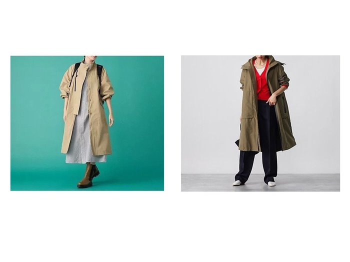 【upper hights/アッパー ハイツ】の【HPS復刻】THE BEGINNERS&【MACKINTOSH/マッキントッシュ】のRAINTEC SKYE STAND COLLAR COAT 【ECで売れてるランキング上位の人気ファッション通販 コーディネート通販 / Popular clothes】おすすめ！トレンド、レディースファッションの通販  おすすめ人気トレンドファッション通販アイテム 人気、トレンドファッション・服の通販 founy(ファニー) ファッション Fashion レディースファッション WOMEN アウター Coat Outerwear コート Coats スタンド Stand スリーブ Sleeve トレンチ Trench フォルム Form ブルゾン Blouson ベーシック Basic ミリタリー Military なめらか Smooth スウェット Sweat 人気 Popularity |ID:crp329100000208452