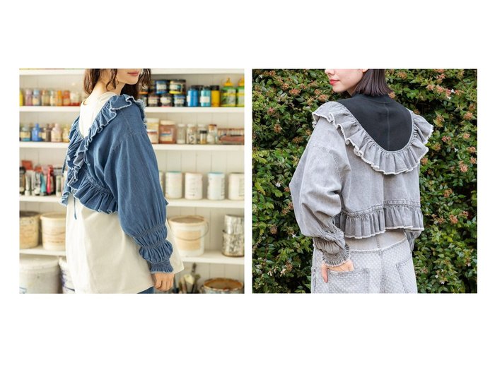 【niko and/ニコアンド】のNKJ 2025SS FRILL BOLERO BLOUSE 【プチプライス、格安、低価格 人気ファッション通販 コーディネート通販】おすすめ！人気、トレンド、レディースファッションの通販  おすすめ人気トレンドファッション通販アイテム 人気、トレンドファッション・服の通販 founy(ファニー) ファッション Fashion レディースファッション WOMEN アウター Coat Outerwear ボレロ Bolero jackets 2025年 2025 2025春夏・S/S Ss,Spring/Summer,2025 デニム Denim 今季 This Season 春 Spring |ID:crp329100000208616