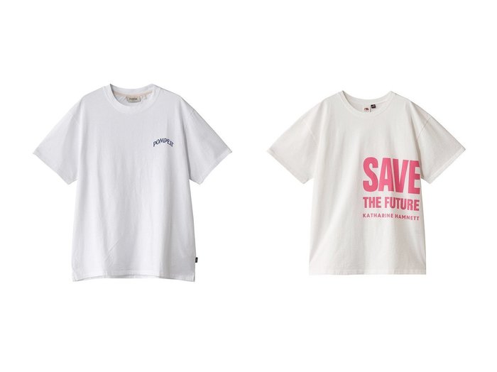 【THIRD MAGAZINE/サードマガジン】のBEST BUDDIES Tシャツ&【KATHARINE HAMNETT×FRUIT OF THE LOOM】カットソー 【トップス、カットソー 人気ファッション通販 コーディネート通販】おすすめ！人気、トレンド、レディースファッションの通販  おすすめ人気トレンドファッション通販アイテム 人気、トレンドファッション・服の通販 founy(ファニー) ファッション Fashion レディースファッション WOMEN トップス・カットソー Tops/Tshirt シャツ/ブラウス Shirts/Blouses ロング / Tシャツ T-Shirts カットソー Cut and Sewn グラフィック Graphic ショート Short シンプル Simple スリーブ Sleeve デニム Denim トレンド Trend ワイド Wide NEW・新作・新着・新入荷 New Arrivals |ID:crp329100000208657