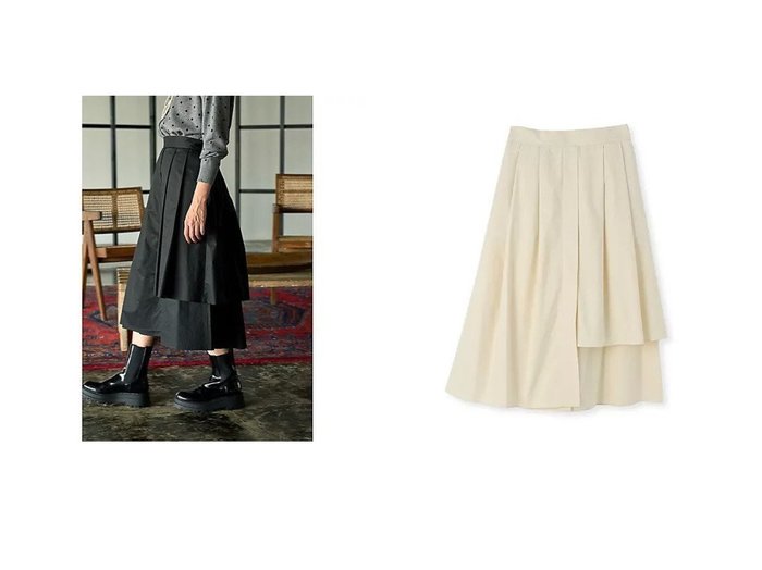 【marjour/マージュール】のLAYERED LIKE SKIRT 【スカート 人気ファッション通販 コーディネート通販】おすすめ！人気、トレンド、レディースファッションの通販  おすすめ人気トレンドファッション通販アイテム 人気、トレンドファッション・服の通販 founy(ファニー) 　ファッション　Fashion　レディースファッション　WOMEN　スカート　Skirt　コクーン　Cocoon　シンプル　Simple　ストレッチ　Stretch　タンク　Tank　トレンド　Trend　夏　Summer　|ID:crp329100000208698