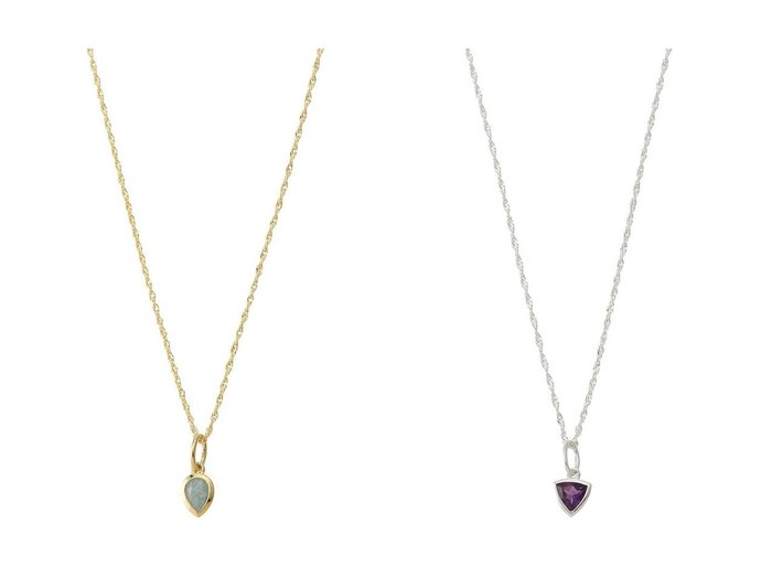 【DAISY LONDON/デイジー ロンドン】のMARCH-AQUAMARINE GP ネックレス&FEB-AMETHYST SLV ネックレス 【アクセサリー、ジュエリー 人気ファッション通販 コーディネート通販】おすすめ！人気、トレンド、レディースファッションの通販  おすすめ人気トレンドファッション通販アイテム インテリア・キッズ・メンズ・レディースファッション・服の通販 founy(ファニー) https://founy.com/ ファッション Fashion レディースファッション WOMEN ジュエリー Jewelry ネックレス Necklaces 2025年 2025 2025春夏・S/S Ss,Spring/Summer,2025 チェーン Chain ツイスト Twist ネックレス Necklace ビジネス 仕事 通勤 Business 夏 Summer 春 Spring S/S・春夏 Ss・Spring/Summer |ID:crp329100000208954