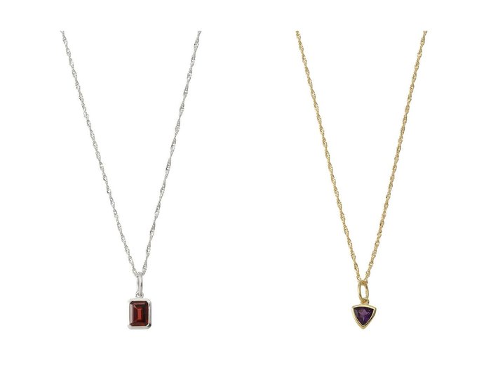 【DAISY LONDON/デイジー ロンドン】のFEB-AMETHYST GP ネックレス&JAN-GARNET SLV ネックレス 【アクセサリー、ジュエリー 人気ファッション通販 コーディネート通販】おすすめ！人気、トレンド、レディースファッションの通販  おすすめ人気トレンドファッション通販アイテム インテリア・キッズ・メンズ・レディースファッション・服の通販 founy(ファニー) https://founy.com/ ファッション Fashion レディースファッション WOMEN ジュエリー Jewelry ネックレス Necklaces 2025年 2025 2025春夏・S/S Ss,Spring/Summer,2025 シルバー Silver チェーン Chain ツイスト Twist ネックレス Necklace ボックス Box 夏 Summer 春 Spring S/S・春夏 Ss・Spring/Summer |ID:crp329100000208955