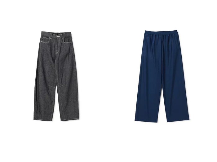 【Munich/ミューニック】のlinen cotton cloth barrel leg pants&【INSCRIRE/アンスクリア】のTrack Pants 【パンツ 人気ファッション通販 コーディネート通販】おすすめ！人気、トレンド、レディースファッションの通販  おすすめ人気トレンドファッション通販アイテム 人気、トレンドファッション・服の通販 founy(ファニー) ファッション Fashion レディースファッション WOMEN パンツ Pants リネン Linen 洗える Washable |ID:crp329100000209226