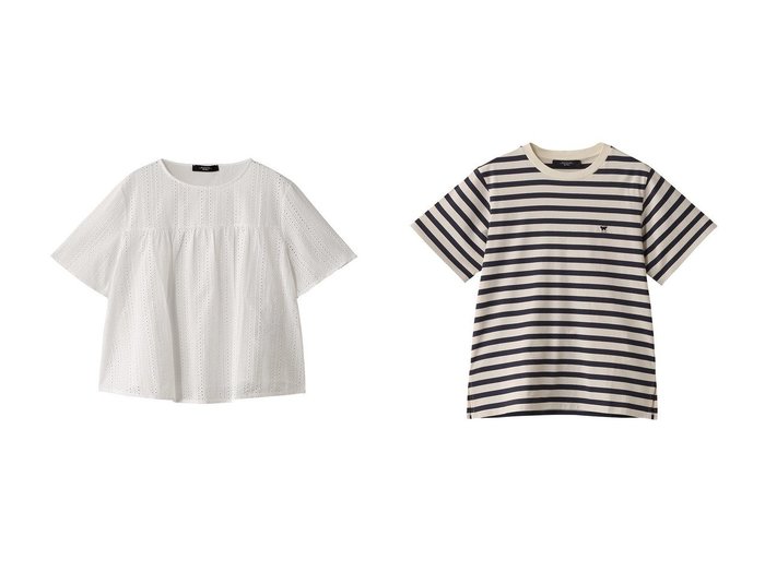 【Max Mara/マックスマーラ】の【Weekend Max Mara】EDITTA コットンポプリン刺しゅうブラウス&【Weekend Max Mara】SATRAPO コットンワンポイントTシャツ 【トップス、カットソー 人気ファッション通販 コーディネート通販】おすすめ！人気、トレンド、レディースファッションの通販 おすすめ人気トレンドファッション通販アイテム インテリア・キッズ・メンズ・レディースファッション・服の通販 founy(ファニー) https://founy.com/ ファッション Fashion レディースファッション WOMEN トップス・カットソー Tops/Tshirt シャツ/ブラウス Shirts/Blouses ロング / Tシャツ T-Shirts カットソー Cut and Sewn 2025年 2025 2025春夏・S/S Ss,Spring/Summer,2025 エレガント 上品 Elegant ショート Short スリーブ Sleeve デニム Denim フェミニン Feminine リラックス Relax 夏 Summer 春 Spring S/S・春夏 Ss・Spring/Summer |ID:crp329100000209438