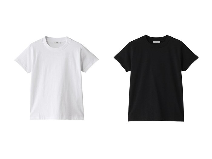 【ATON/エイトン】のDRY COTTON ジャージークルーネック Tシャツ 【トップス、カットソー 人気ファッション通販 コーディネート通販】おすすめ！人気、トレンド、レディースファッションの通販 おすすめ人気トレンドファッション通販アイテム インテリア・キッズ・メンズ・レディースファッション・服の通販 founy(ファニー) https://founy.com/ ファッション Fashion レディースファッション WOMEN トップス・カットソー Tops/Tshirt シャツ/ブラウス Shirts/Blouses ロング / Tシャツ T-Shirts カットソー Cut and Sewn 2025年 2025 2025春夏・S/S Ss,Spring/Summer,2025 インナー Inner コンパクト Compact ショート Short スリーブ Sleeve 吸水 Water Absorption 夏 Summer 定番 Standard 春 Spring S/S・春夏 Ss・Spring/Summer |ID:crp329100000209442