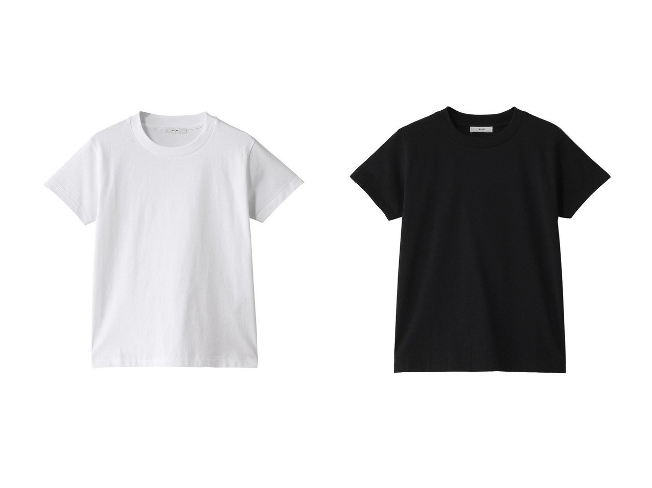 【ATON/エイトン】のDRY COTTON ジャージークルーネック Tシャツ 【トップス、カットソー 人気ファッション通販 コーディネート通販】おすすめ！人気、トレンド、レディースファッションの通販 おすすめ人気トレンドファッション通販アイテム インテリア・キッズ・メンズ・レディースファッション・服の通販 founy(ファニー) 　ファッション　Fashion　レディースファッション　WOMEN　トップス・カットソー　Tops/Tshirt　シャツ/ブラウス　Shirts/Blouses　ロング / Tシャツ　T-Shirts　カットソー　Cut and Sewn　2025年　2025　2025春夏・S/S　Ss,Spring/Summer,2025　インナー　Inner　コンパクト　Compact　ショート　Short　スリーブ　Sleeve　吸水　Water Absorption　夏　Summer　定番　Standard　春　Spring　S/S・春夏　Ss・Spring/Summer　ホワイト系　White　ブラック系　Black　|ID:crp329100000209442