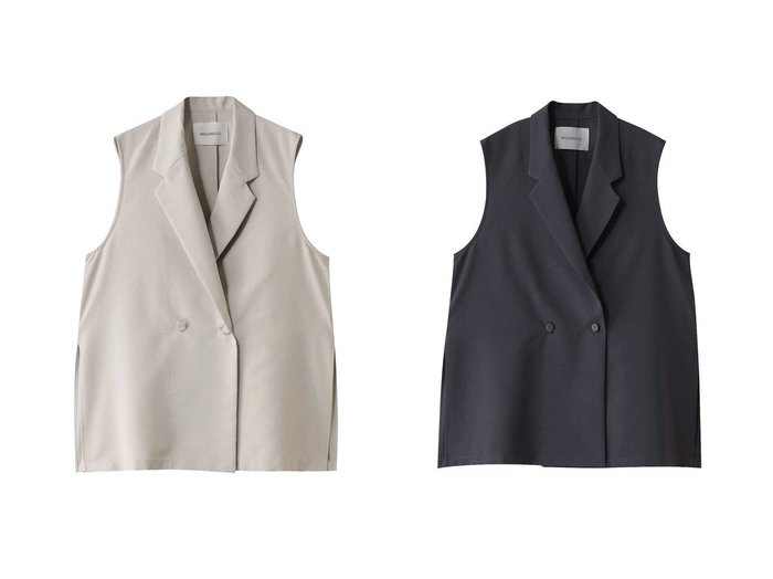 【MIDIUMISOLID/ミディウミソリッド】のtailored gilet.R ジレ 【コート、ジャケット】 おすすめ人気トレンドファッション通販アイテム 人気、トレンドファッション・服の通販 founy(ファニー) ファッション Fashion レディースファッション WOMEN アウター Coat Outerwear ジャケット Jackets 2025年 2025 2025春夏・S/S Ss,Spring/Summer,2025 おすすめ Recommend ジャケット Jacket スリット Slit タンク Tank ファブリック Fabric ベスト Vest 夏 Summer 春 Spring S/S・春夏 Ss・Spring/Summer |ID:crp329100000209559