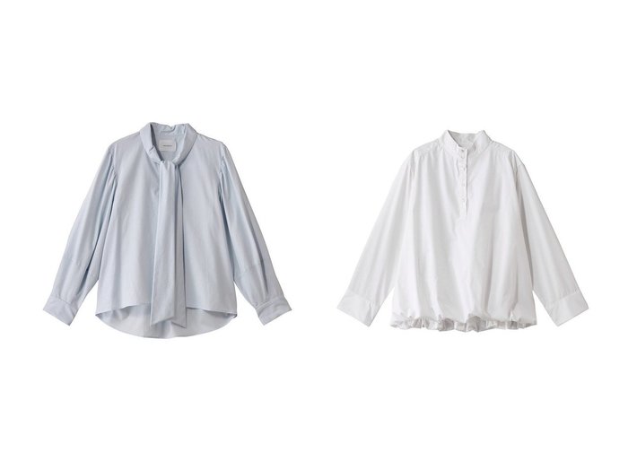 【MIDIUMISOLID/ミディウミソリッド】のballon shirtPO.R シャツ&ribbon tie shirt.S シャツ 【トップス、カットソー】 おすすめ人気トレンドファッション通販アイテム 人気、トレンドファッション・服の通販 founy(ファニー) ファッション Fashion レディースファッション WOMEN トップス・カットソー Tops/Tshirt シャツ/ブラウス Shirts/Blouses 2025年 2025 2025春夏・S/S Ss,Spring/Summer,2025 エレガント 上品 Elegant スリーブ Sleeve ロング Long 夏 Summer 春 Spring S/S・春夏 Ss・Spring/Summer |ID:crp329100000209571