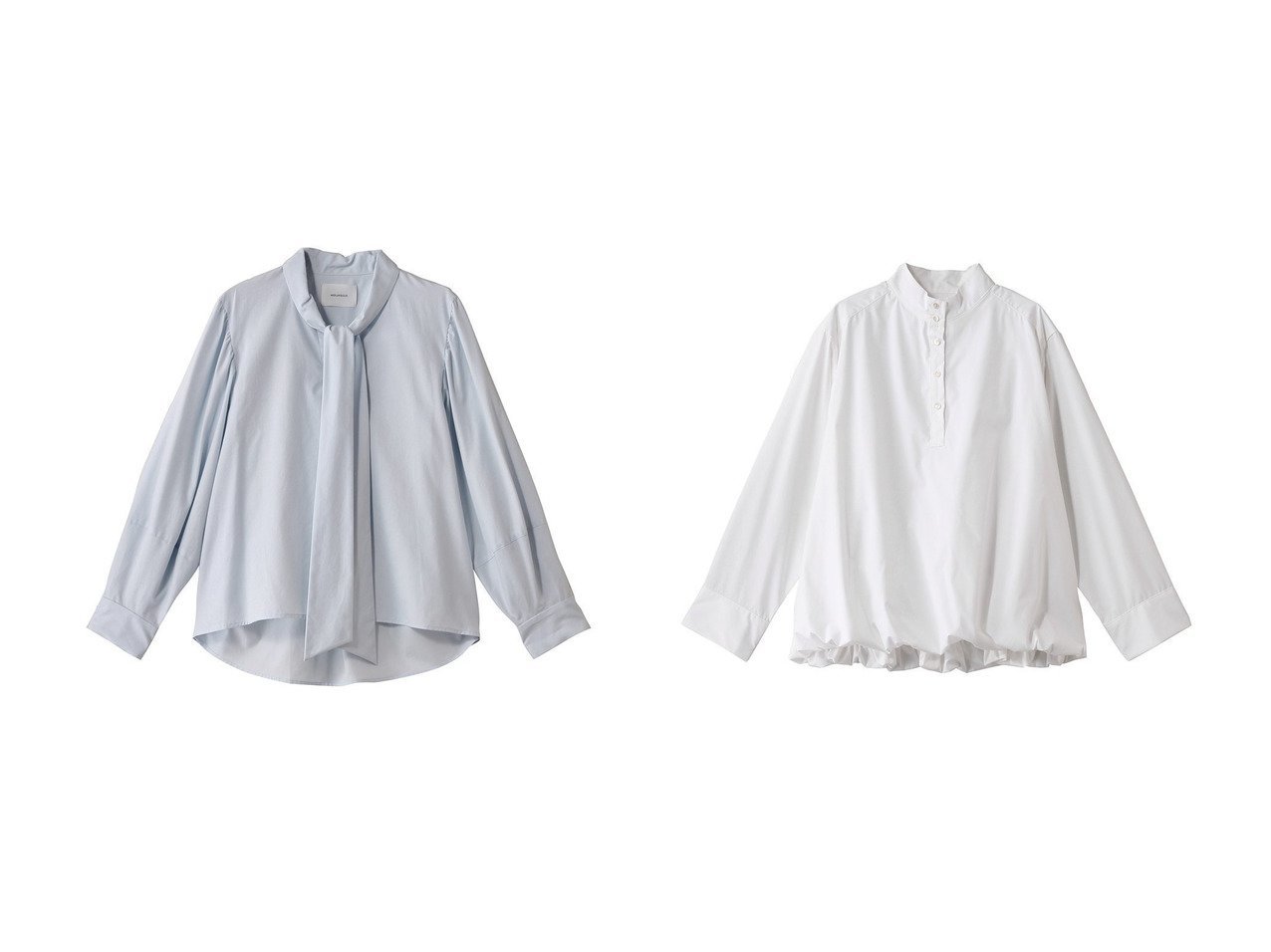 【MIDIUMISOLID/ミディウミソリッド】のballon shirtPO.R シャツ&ribbon tie shirt.S シャツ 【トップス、カットソー】 おすすめ人気トレンドファッション通販アイテム インテリア・キッズ・メンズ・レディースファッション・服の通販 founy(ファニー) 　ファッション　Fashion　レディースファッション　WOMEN　トップス・カットソー　Tops/Tshirt　シャツ/ブラウス　Shirts/Blouses　2025年　2025　2025春夏・S/S　Ss,Spring/Summer,2025　エレガント 上品　Elegant　スリーブ　Sleeve　ロング　Long　夏　Summer　春　Spring　S/S・春夏　Ss・Spring/Summer　ホワイト系　White　ブルー系　Blue　ブラック系　Black　|ID:crp329100000209571