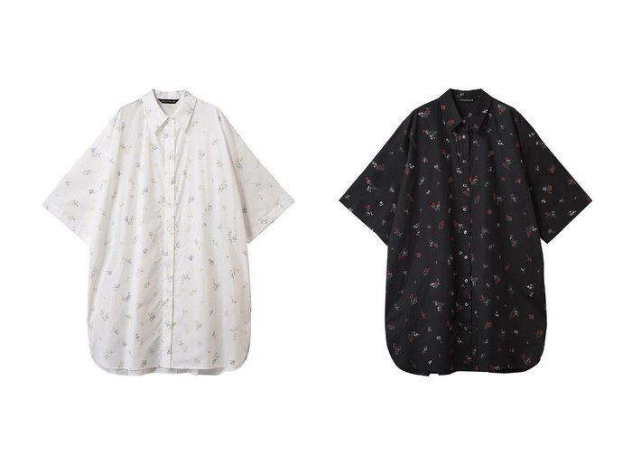 【mizuiro ind/ミズイロ インド】のsmall flower print shirt OP ワンピース 【ワンピース、ドレス】 おすすめ人気トレンドファッション通販アイテム 人気、トレンドファッション・服の通販 founy(ファニー) 　ファッション　Fashion　レディースファッション　WOMEN　ワンピース　Dress　チュニック　Tunic　2025年　2025　2025春夏・S/S　Ss,Spring/Summer,2025　シンプル　Simple　チュニック　Tunic　リラックス　Relax　夏　Summer　春　Spring　S/S・春夏　Ss・Spring/Summer　|ID:crp329100000209651